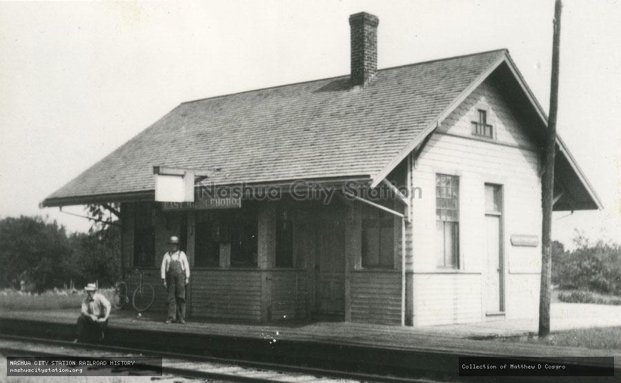 Postcard: Railroad Station, East Middleboro, Massachusetts